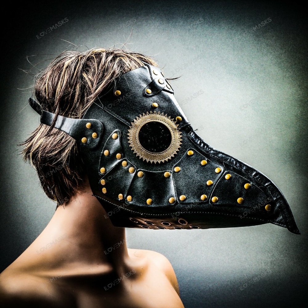 Plague Doctor Bird Mask Long Nose Beak Steampunk